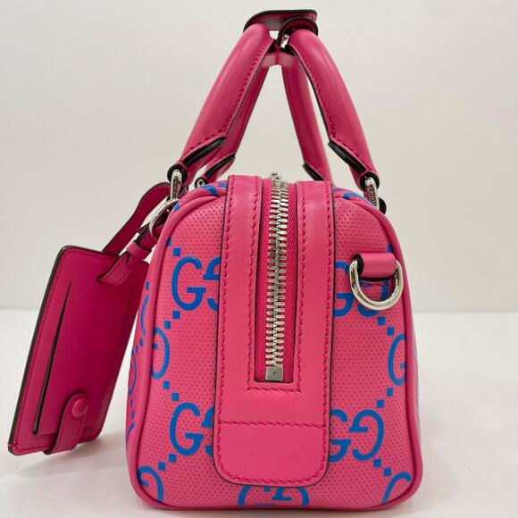 Gucci GG Blue Band Shoulder Bag Handbag Pink - Picture 4 of 12
